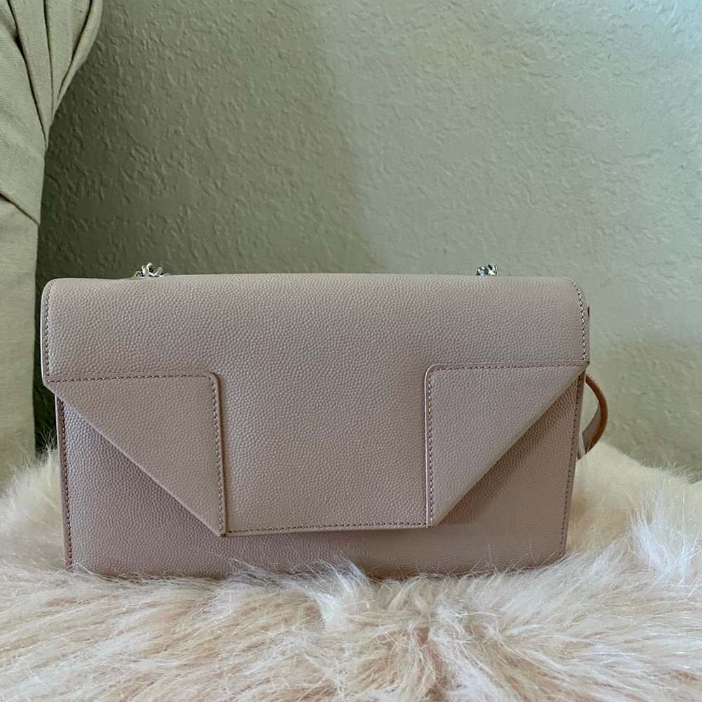 $1,550 Authentic Betty YSL Pink Leather Crossbody Bag